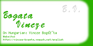 bogata vincze business card